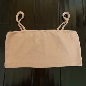 Straight Neckline Crop Top